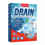 Drenažo valymo tabletės Kriauklės atkim&scaron;imo tabletės Drenažo atkim&scaron;imo tabletės Tinka visų tipų kriauklėms Po 15 g Saugios vamzdžiams 1pcs