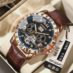 BINBOND Automatiniai Tourbillon Mechaniniai Laikrodžiai Vyrams Prabangus &Scaron;viečiantis Vandeniui Atsparus Vyri&scaron;kas Verslo Laikrodis sidabras/juoda