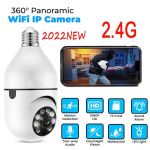 1080P 200W E27 2,4 GHz ir 5 GHz Wi-Fi IP kamera lauke 4X skaitmeninis priartinimas AI žmogaus aptikimo belaidžio fotoaparato apsaugos CCTV kamera 1 PC 2.4G