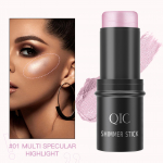 Glitter Highlighter Bronzer Contour Stick For Veido skaistalai Shimmer Pudra Kreminė makiažo kosmetika 01