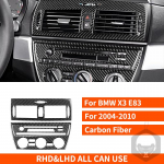 Skirtas BMW X3 E83 2004 2005 2006 2007 2008 2009 2010 Anglies pluo&scaron;to lipdukas Centrinio valdymo pavarų dėžės i&scaron;leidimo angos interjeras automobiliui 11