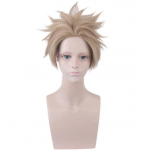 30 cm trumpas perukas My Hero Academia No.2 Hero Hawkes Hawks Cosplay kostiumas Boku no Hero Academia kar&scaron;čiui atsparūs sintetiniai plaukų perukai 30cm chaki