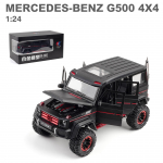 1/24 mastelio Benz G500 dyzelinis automobilio modelio žaislas, patraukiama atgal žaislinė transporto priemonė su garsu ir &scaron;viesa vaikams, mažiems berniukams, mergaitėms, dovanų kolekcija