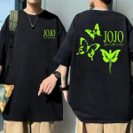 Anime JoJo Bizarre Adventure Stone Ocean Graphic Tee Mar&scaron;kinėliai Unisex Moteri&scaron;ki Unisexga Harajuku Mar&scaron;kinėliai Unisex Green Butterfly Graphic Tees L