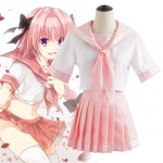 FGO Likimas Didelis užsakymas Astolfo Agatha Sailor uniforma mokyklinė uniforma studento audinys vir&scaron;utinis sijonas Anime žaidimo vaidmenų kostiumas