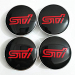 4 vnt 60 mm tinka &bdquo;Subaru&ldquo; stebulės dangtelio &bdquo;STI Red Tire&ldquo; centrinio dangčio padangai ir automobilio ratų stiliaus priedams