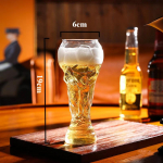 Pasaulio čempionato alaus stiklas Kūrybingas 450ml 600ml 800ml Heraklio bokalas Alaus bokalas, Stiklinė futbolo taurė, Kri&scaron;tolinio stiklo vyno taurė, Futbolas Worl 401-500ml