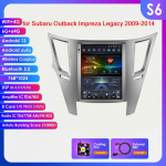 Ossuret 9.7 Android 13 Belaidis Carplay Subaru Outback Impreza Legacy 2009-2014 Automobilio Stereo Radijas GPS I&scaron;manusis Medijos Grotuvas 4G BT 2 Din S6 8Core 6G 64G