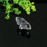 Black Onyx Handmade 925 Sterling Silver Jewelry Ring Size 7 k3p59