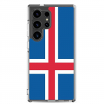 Telefono dėklas - Samsung - Galaxy S23 Ultra - Islandijos vėliava - Mink&scaron;tas - Daugiaspalvis
