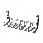 Po stalu Sandėliavimo lentyna Metalinių kabelių valdymo dėklas Namų biuras Ra&scaron;omasis stalas Laidų tvarkytuvas Be perforavimo Virtuvės laikymo priedai 2 pcs-40*13*14 cm