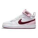 Nike Court Borough Mid 2 GS Rožinės Putos Vaikų Kedai Balti Tamsiai Raudoni CD7782-104 36.5