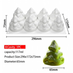 3D Kreminė Kalėdinė Eglutė &Scaron;okoladinis Tortas Kepimo Įrankis Kalėdinės Eglutės Daugiaformė Silikoninė Forma Tortui Sausainiui Želė Muffinų Gamybos Forma
