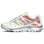 Salomon XT-4 Žalias pelenas-Koralas Apvalus priekis Suvarstomi Sugeriantys smūgius Neslystantys Žemi Lauko Funkciniai Batai Unisex Batai Balti Raudoni 472999 46
