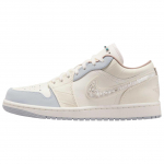 Jordan Air Jordan 1 Atsparūs trinčiai žemi senoviniai krep&scaron;inio bateliai Moteri&scaron;ki Ecru Jordan IH7323-100 36.5 &scaron;velni smėlinė