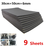 9 lak&scaron;tai 30x50cm automobilio stogo/durų garsą izoliuojančios izoliacinės porolono putos, 6 mm