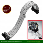 Skirta Casio -SHOCK 5410 GPW-1000 GPW1000 serijai Modifikuotas nerūdijančio plieno dirželis vyri&scaron;kas metalinis apyrankės laikrodžio dirželis Priedai įrankiai For GPW-1000 series