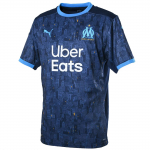 Puma Olympique Marseille 20/21 i&scaron;vykos replika gerbėjams trumparankoviai futbolo mar&scaron;kinėliai vyrams vir&scaron;utiniai drabužiai 757037-03 S