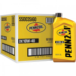 Pennzoil 10W-40 įprastas variklio alyva patikimam variklio sutepimui ir kasdieniam vairavimui 10W-40(6x1 qt)