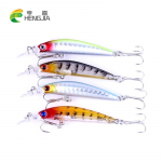 4 vnt HENGJIA 7 cm 3,8 g mini Minnow masalai upėtakių e&scaron;eriams Lifelike bioninis vobleris žvejybos reikmenų kabliukas