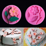 &bdquo;H&K Store&ldquo; silikono slyvų žiedų formavimo priemonė &bdquo;pasidaryk pats&ldquo; fondant pyrago &scaron;okolado molio formos dekoravimo priemonė