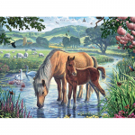 Deimantinė tapyba Full Deimantinė mozaika Visas apvalus deimantinis siuvinėjimas Arklio kryželiu 20X30CM