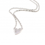 Les Tr&eacute;sors De Lily [I9804] - Collier Argent 'Love' blanc