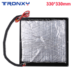 Aliuminio kar&scaron;tas pagrindas Tronxy 24V 3D spausdintuvo atnaujinimas Kar&scaron;tas pagrindas MK3 &Scaron;ildymo platforma Aliuminio plok&scaron;tė su laidu 330x330mm