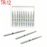 Dental Dimaond Burs 1,6 mm didelės spartos rankinio instrumento poliravimo deimantinis grąžtų rinkinys stomatologo reikmenims TR-12