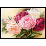 5D PASIDARYK PATS Deimantų tapyba Gėlė Bijūnas Imitacija Kryželiu Rinkinys Gali būti pritaikytas Rankų darbo Dovanos Amatai Namų Dekoravimas 35x25cm