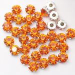 Reklama Ss12 -Ss40 Crystals Claw Cup Kalnų kri&scaron;tolas Blizgūs Strass Akmenys Metalo pagrindo Audinys Karoliukai Rankdarbiai Top Kalnų kri&scaron;tolas drabužiams 8mm 50pcs