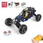 MOULD KING Techninis laipiojimo automobilis &bdquo;Lightning APP&ldquo; nuotolinio valdymo pultas automobilio modelis, kaladėlės, žaislai vaikams Kalėdinės dovanos mėlyna