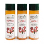 Aliejus sausiems ir pažeistiems plaukams (3 x 120 ml), Flame Of Forest plaukų aliejaus rinkinys, Biotique
