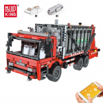 MOLD KING 15019 Techniniai automobilių žaislai berniukams Motorizuota &scaron;iuk&scaron;liavežio Modelis Statybinės kaladėlės MOC-38031 Plytos Vaikų Kalėdinės Dovanos