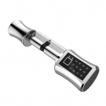 I&scaron;maniojo užrakto cilindro elektroninės klaviatūros durų užraktas 4 atrakinimo būdai pir&scaron;to atspaudas / slaptažodis / mechaninis C001D-60 sidabras