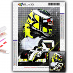 Siuvinėjimo kryžiumi rinkinys &bdquo;pasidaryk pats&ldquo; deimantinis siuvinėjimas F1 lenktyninio vairuotojo deimantinis dažymas namų dekoras Full Round 20X30CM