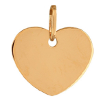 Les Tr&eacute;sors De Lily [R3929] - Pendentif Plaqu&eacute; Or 'Love' dor&eacute; - 23x19 mm (gravable) auksas