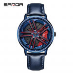 SANDA New Wheel serijos besisukantis laikrodis vyri&scaron;kas kvarcinis laikrodis Fashion Hollow Creative Personality Puikus vyri&scaron;kas ir moteri&scaron;kas laikrodis