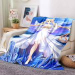 Sailor Moon Anime mados animacinių filmų monstras flanelinis pūkuotas vilnos i&scaron;metimo antklodė vaikams ir suaugusiems Dovana sofa Kelionės 150cm x 200cm