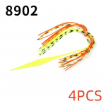 4vnt silikoninis a&scaron;tuonkojų sijonas Lydekos sraigtas Spinnerbait Priekaba Buzzbait Guminis Slider Jig Jaukas Kalmarų Sijonai Žvejyba jūros vandenyje 8898-4PCS