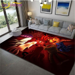 Anime Naruto neslystantys kilimėliai svetainei Patogus kilimas Mink&scaron;tas grindų kilimėlis Miegamojo kilimėlio plotas Kilimėlis namams Didelis pūkuotas kilimėlis 120cm x 160cm