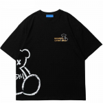 Streetwear Bear raidėmis marginti unisex mar&scaron;kinėliai