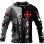 Nauji megztiniai su 3D spausdinimu su gobtuvu To paties stiliaus vyrams ir moterims Kasdieniai madingi megztiniai Crusade teminiai vir&scaron;utiniai paltai Vyri&scaron;ki 5XL