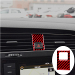 Automobilio vidaus apdailos apsauga anglies pluo&scaron;to raudonas lipdukas skirtas Volkswagen VW Golf 7 GTI MK7 2014- Styling 2013-2017RN8