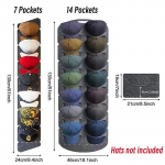 Skrybėlių laikiklio laikiklis beisbolo kepuraitės laikymo sieninis laikiklis prie durų pakabos stovo 130X24cm tamsiai pilka spalva