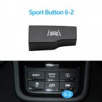 Automobilio centrinės konsolės važiavimo režimo ir traukos kontrolės daugiafunkcis jungiklis Sporto mygtukas Porsche Cayenne 7P5 2010-2018 Sport Button 6-2 gray