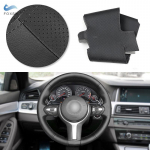 Automobilių priedai Pintas vairas Juodas odinis dangtelis Siuvimas rankomis BMW M Sport F30 F32 F20 F10 F12 F45 F48 F15 F16 F25