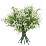 10 &scaron;akų dirbtiniai augalai, netikri plastikiniai levandų, atsparūs UV spinduliams, žalumynų krūmai, augalai namams, laukui, vestuvėms, biurui, sodo dekorui balta