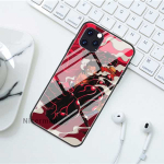 &bdquo;Luffy One Piece Anime&ldquo; dėklai, skirti &bdquo;iPhone 13 12 Mini 11 Pro X XS XR Max 7 8 Plus 6 6S SE&ldquo; grūdinto stiklo dangteliu telefono &bdquo;Coque&ldquo; Iphone 11