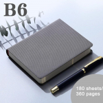 (Logotipo graviravimas) B6 ki&scaron;eninis verslo sąsiuvinis, mini mokinio bloknotas, kelionės dienora&scaron;tis, rankinė knyga, susitikimo protokolai, i&scaron;traukos 11*14.3*2cm pilka